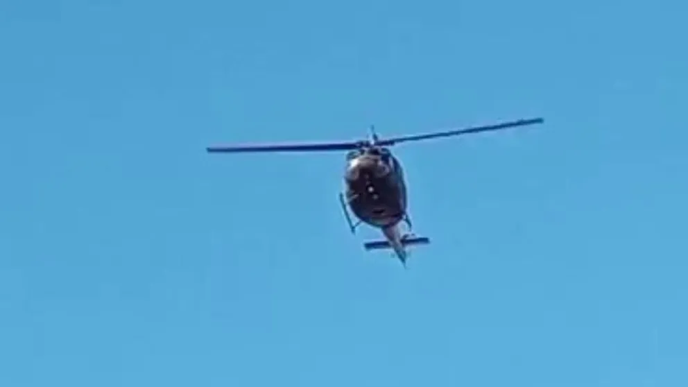 VIDEO: continúan los sobrevuelos del helicóptero del Ejército Argentino en Roca
