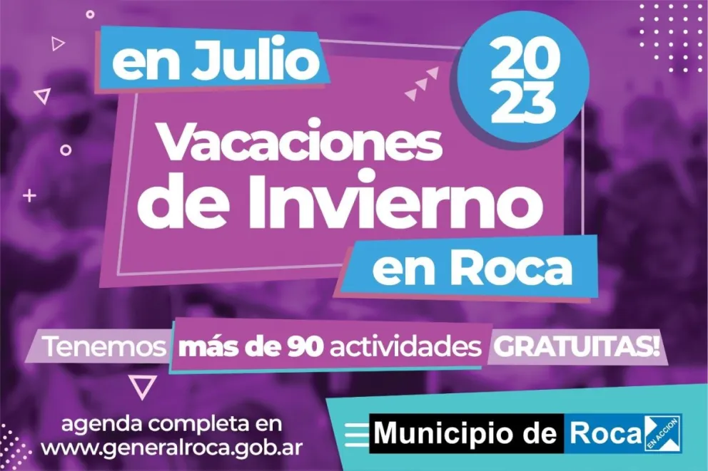 Una por una las 90 actividades que podes realizar estas vacaciones de invierno en Roca
