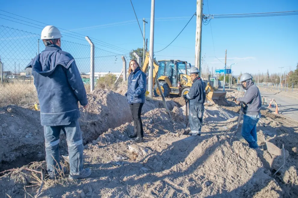 Se encuentra al 50% la obra que le permitirá tener gas natural al Parque Industrial I