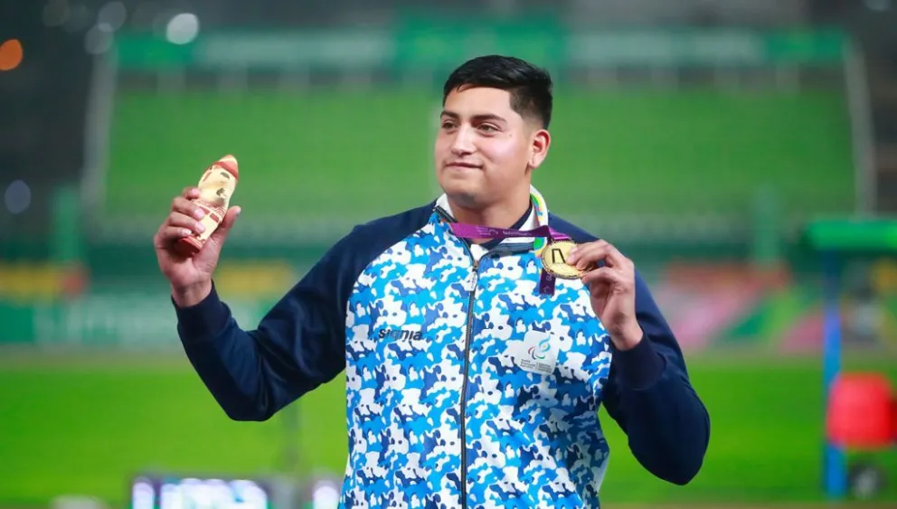 Un rionegrino se consagró subcampeón del mundo en lanzamiento de bala