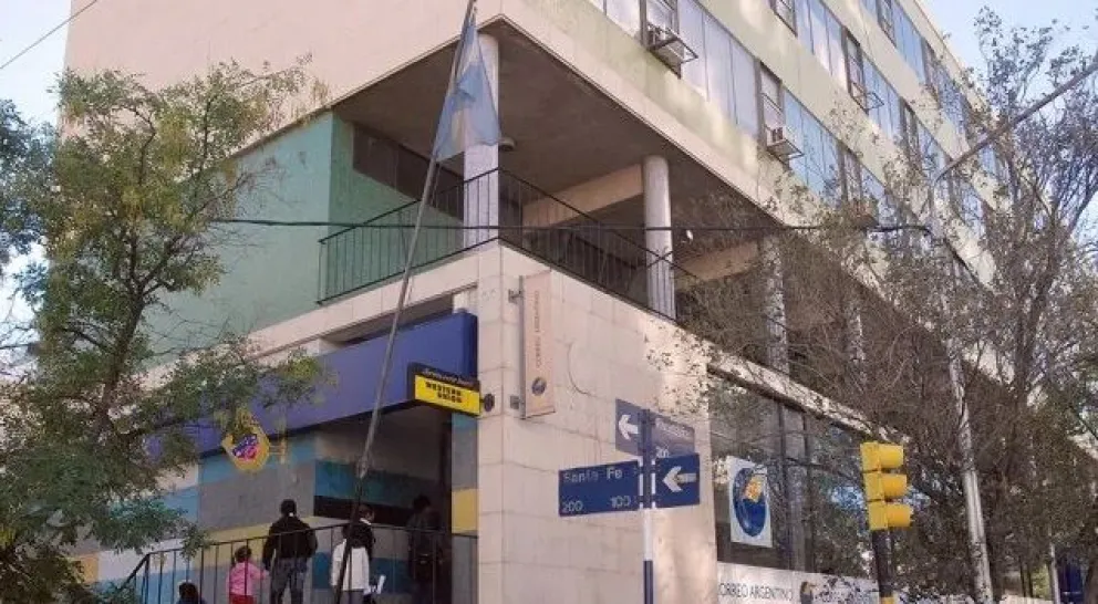 Protesta de trabajadores de Correo Argentino