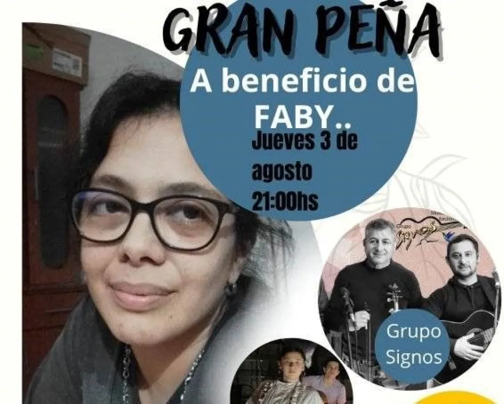 Amigos solidarios: organizaron una peña folklórica a beneficio de Fabiana