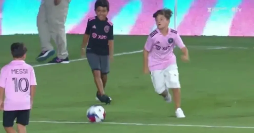 ¡Mira el video!: Thiago Messi deslumbró con su talento y se robó todas las miradas