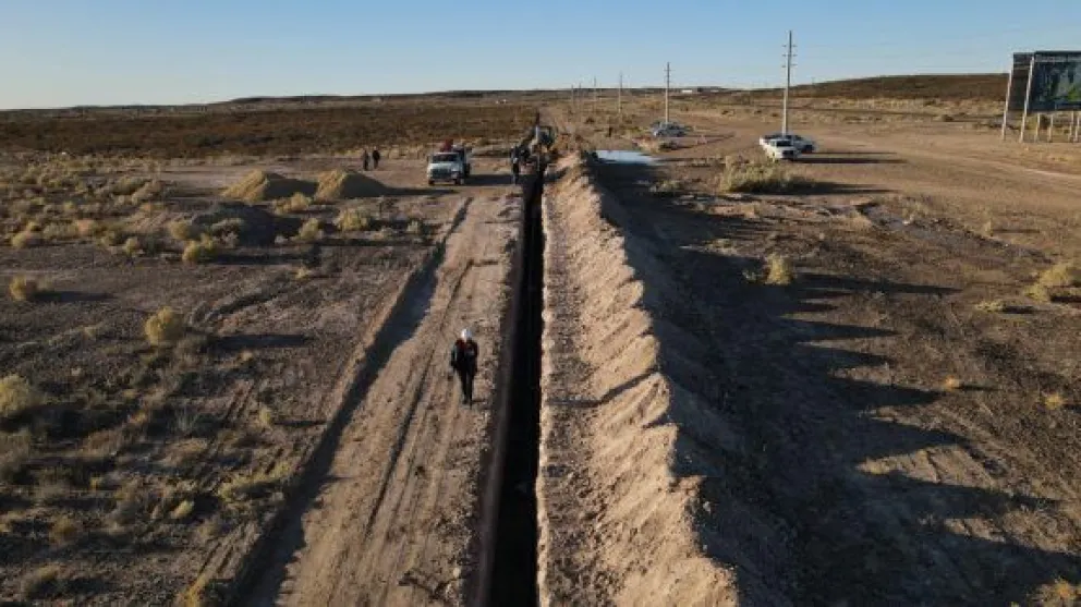 Continúa la extensión de la Red de Gas Intramuros en el Parque Industrial ll