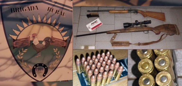 Casi un arsenal: secuestraron armas y balas durante un control vehicular en Roca
