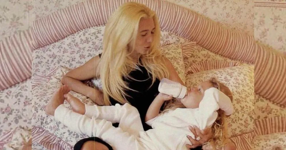 El álbum de fotos vintage de Mariana Nannis junto a sus hijos, desde Italia y en su mansión