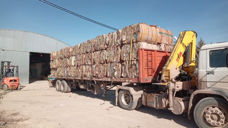 En 15 días la Cooperativa Recicladora de Roca recolectó 25 toneladas de cartón