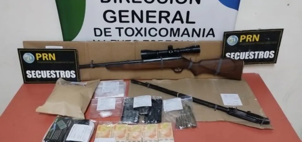 Secuestran cocaína, marihuana, dinero y un arma de fuego en un nuevo operativo antidrogas en el Alto Valle