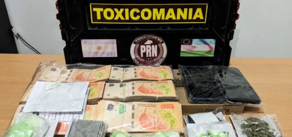 Secuestraron cocaína, marihuana y una importante suma de dinero en un allanamiento