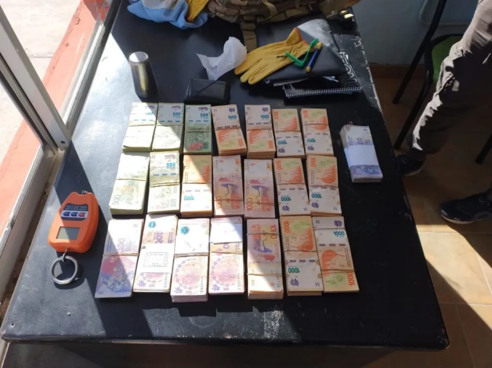 Completitos: llevaban armas de fuego, más de un millón de pesos y once costillares