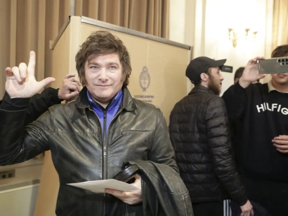 Javier Milei va a la cabeza en las elecciones en Roca