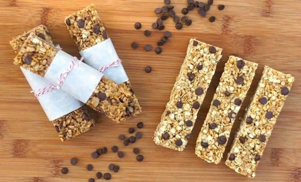 Pura energía: barritas de cereal hechas en casa, y sin azúcar