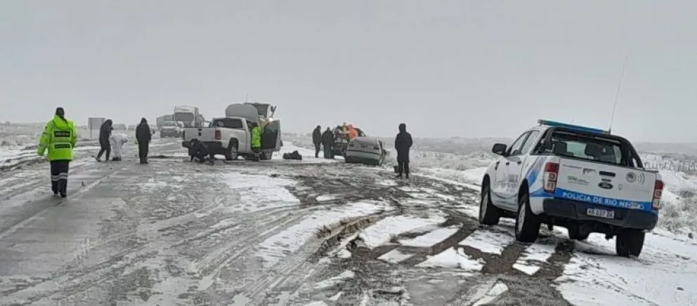 Trágico choque frontal en ruta provincial 8, entre El Cuy y Los Menucos, dejó una víctima fatal