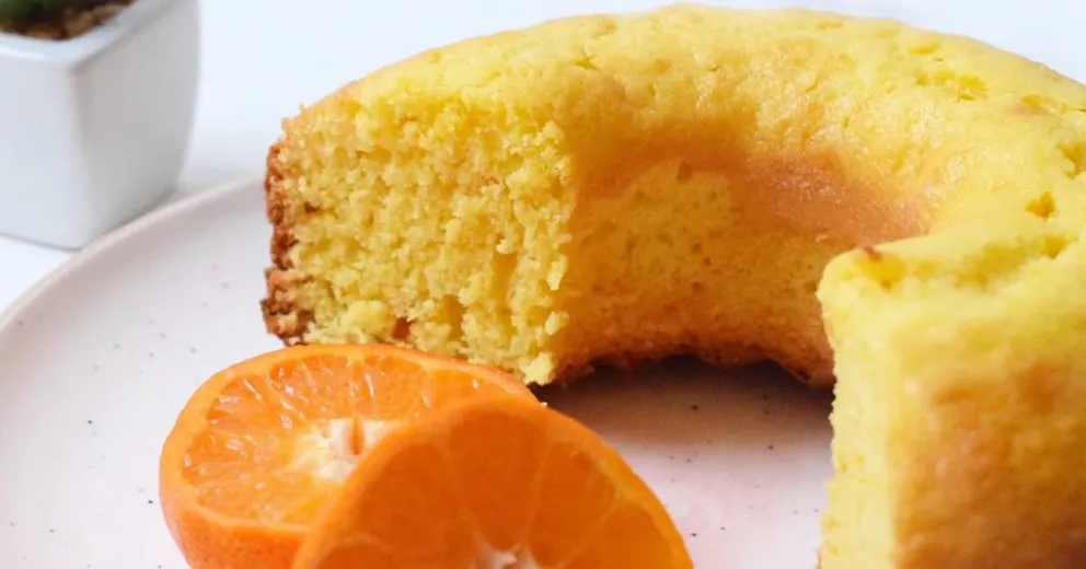 Cómo hacer un budín de mandarinas sin huevos, ¡y en solo 5 pasos!