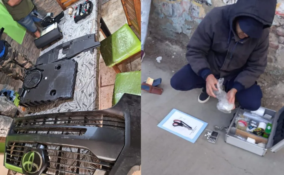 Secuestran elementos robados y droga en un allanamiento