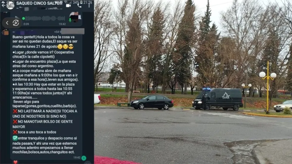 El Coer debió intervenir en supermercados del Alto Valle debido a los rumores de saqueos 