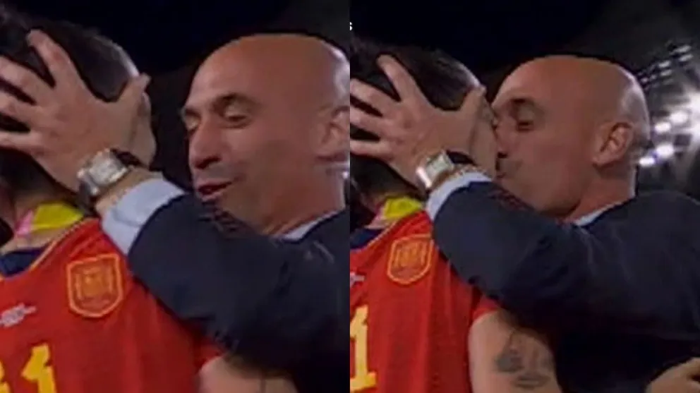 El presidente de la Real Federación Española de Fútbol pidió disculpas por el beso que le dio a una jugadora 