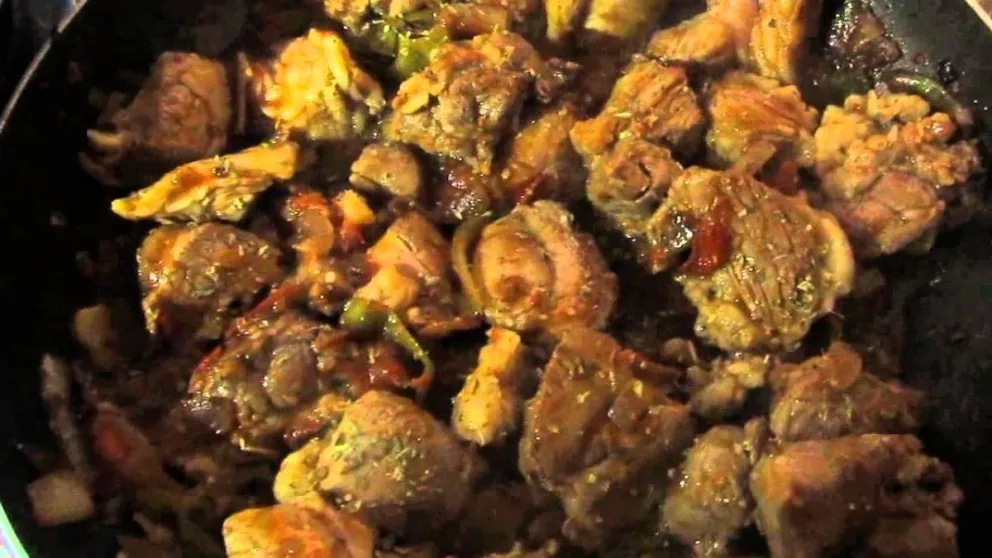 Pollo al curry picante en disco: super fácil y rendidor