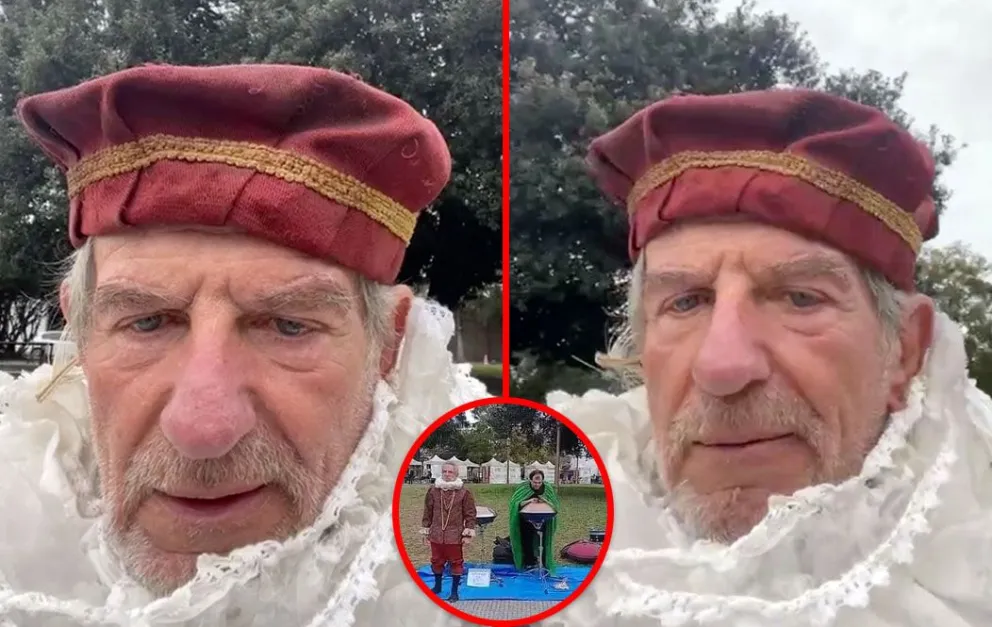 Un reconocido actor trabaja a la gorra en una plaza: “Necesito ganar guita para vivir”