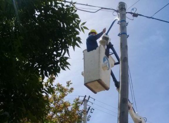 Instalaron 534 nuevas luminarias en barrio Los Olmos