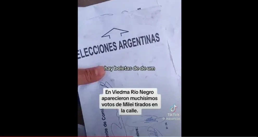 Votos tirados en la vereda: una vecina halló pruebas de un supuesto fraude electoral en Viedma