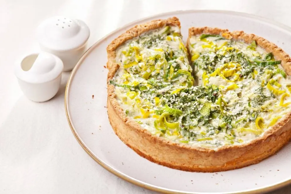 Tarta de puerro: una opción fácil y rendidora