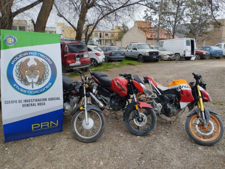 Allanaron una vivienda en Quinta 25 y encontraron tres motocicletas robadas