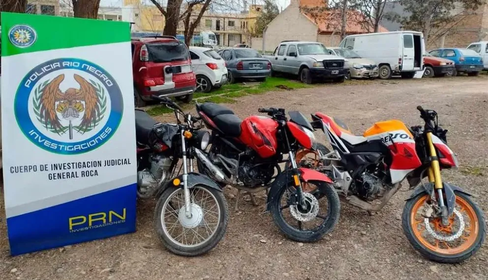 Importante operativo policial termina con el hallazgo de varias motos robadas