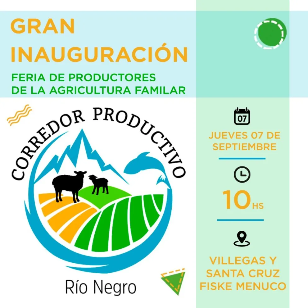 Inauguración de la Feria del Corredor Productivo en Roca