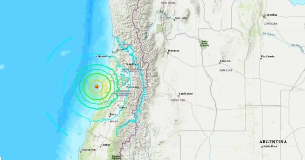 Sismo de 6,2 grados sacudió Chile y llegó a cuatro provincias argentinas