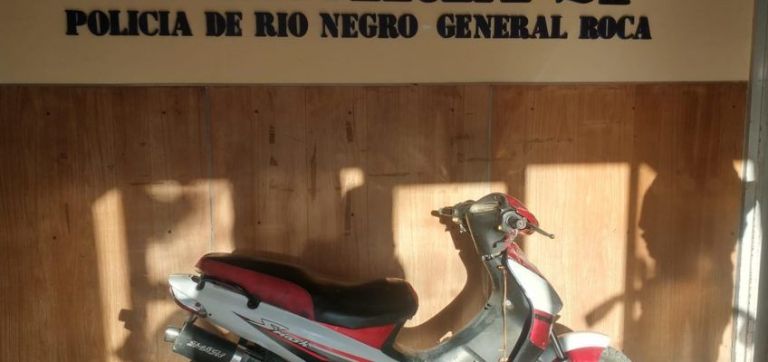 Incautan una nueva motocicleta con pedido de secuestro en Roca