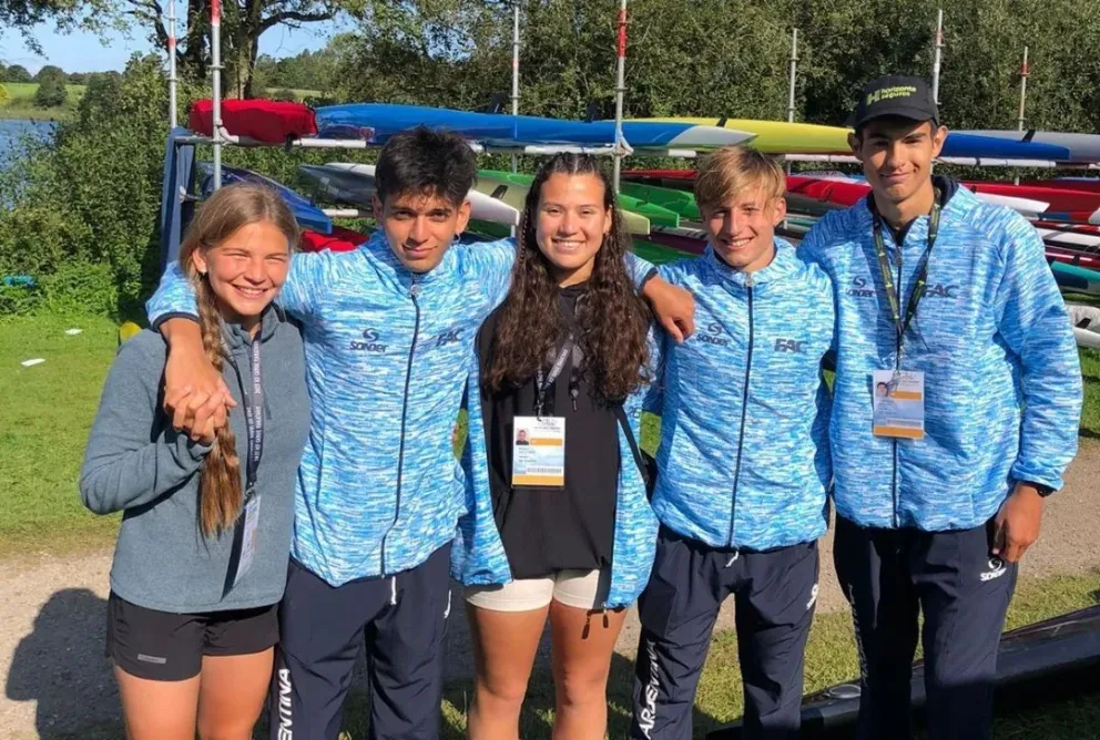 Exitosa presentación de los rionegrinos en el Mundial de Canotaje de Maratón