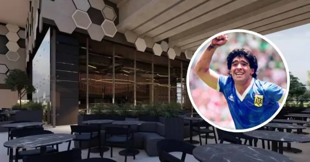 Conocé cómo es el restaurante oficial y temático de Diego Maradona