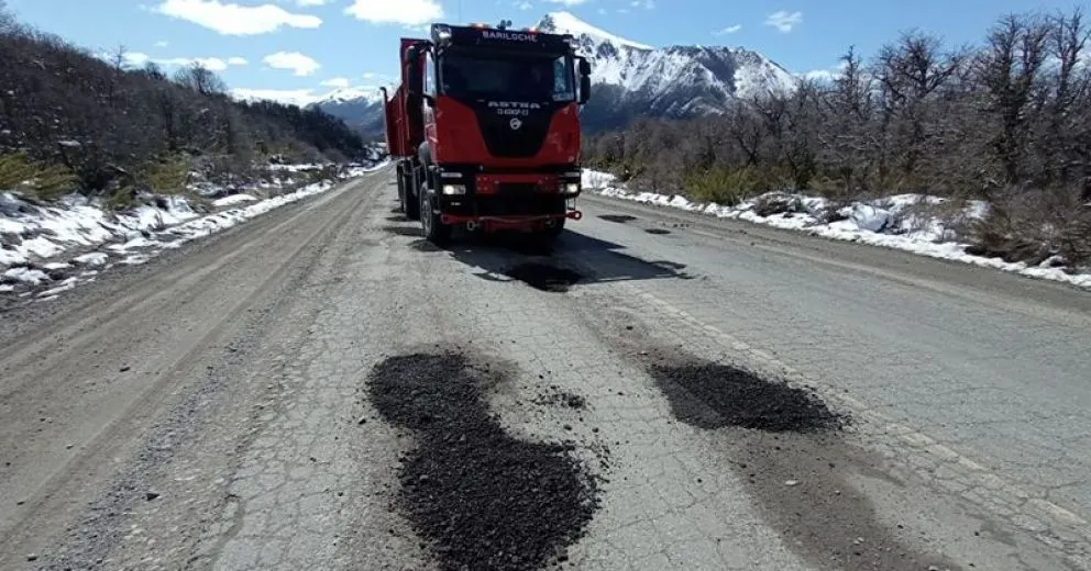 Después del anuncio de Weretilneck, Vialidad comenzó con los trabajos de bacheo