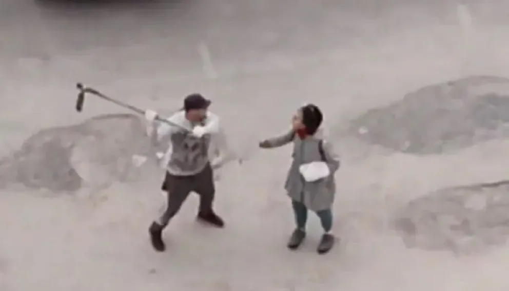 Video: le quebró el brazo a una mujer tras discutir por una poda