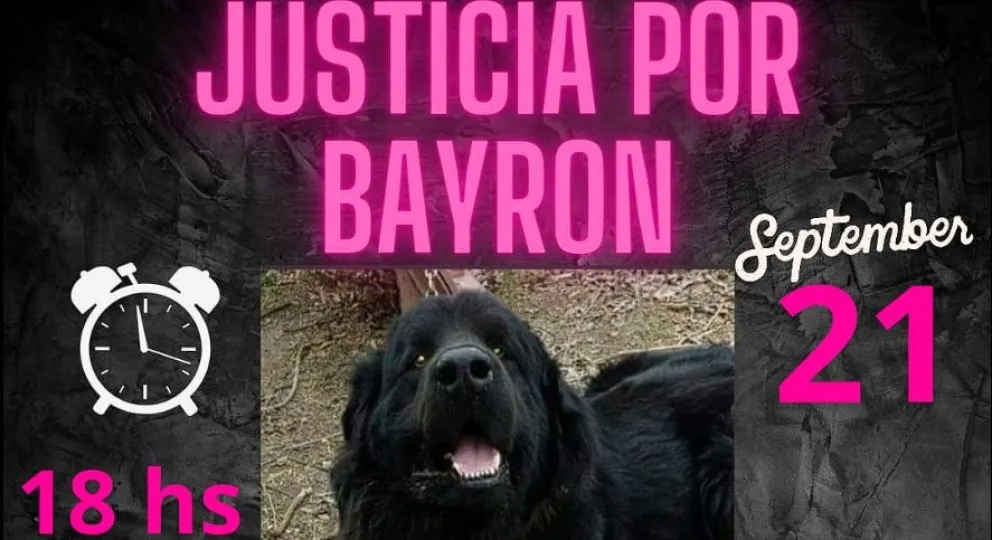 Convocan a una marcha por la muerte de Byron