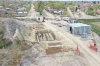 Avanza la obra de la nueva cisterna de agua potable en el barrio Fiske Menuco