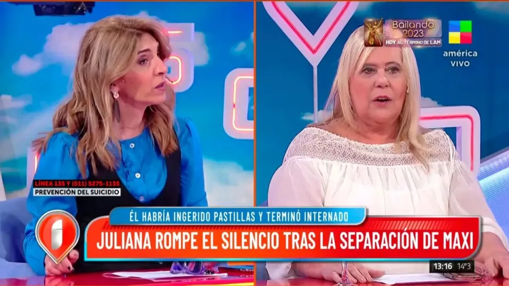 La pelea sin filtros de Karina Iavícoli y Laura Ubfal en Intrusos: "No me calles así"