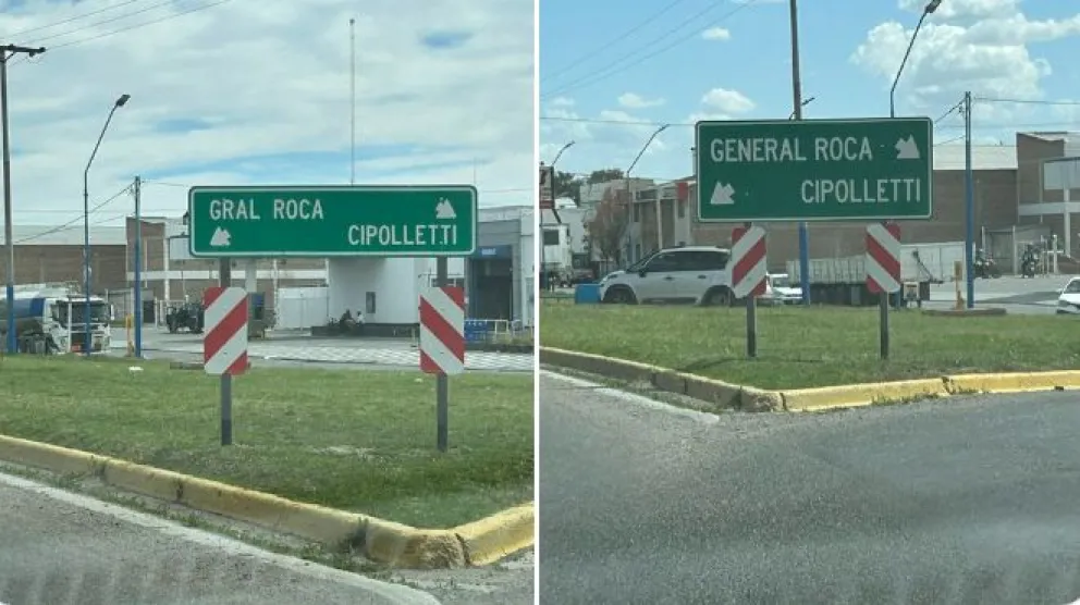 Vialidad cambió nuevamente el cartel de Ruta 22 y estallaron los memes 