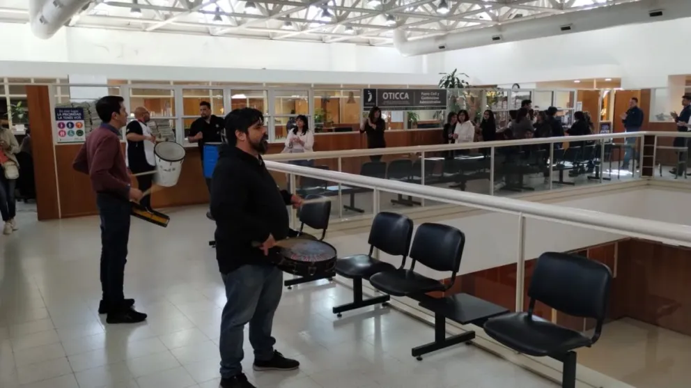 Manifestación de SITRAJUR en todos los edificios de la provincia: Hay retención de tareas 