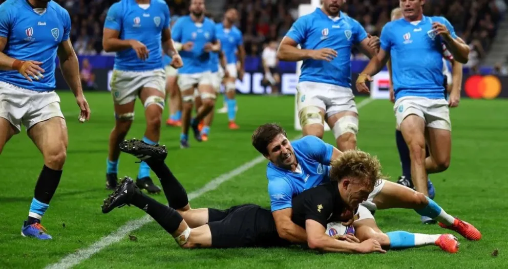 Mundial de Rugby Francia 2023: los All Blacks aplastaron a Uruguay y avanzan a cuartos de final