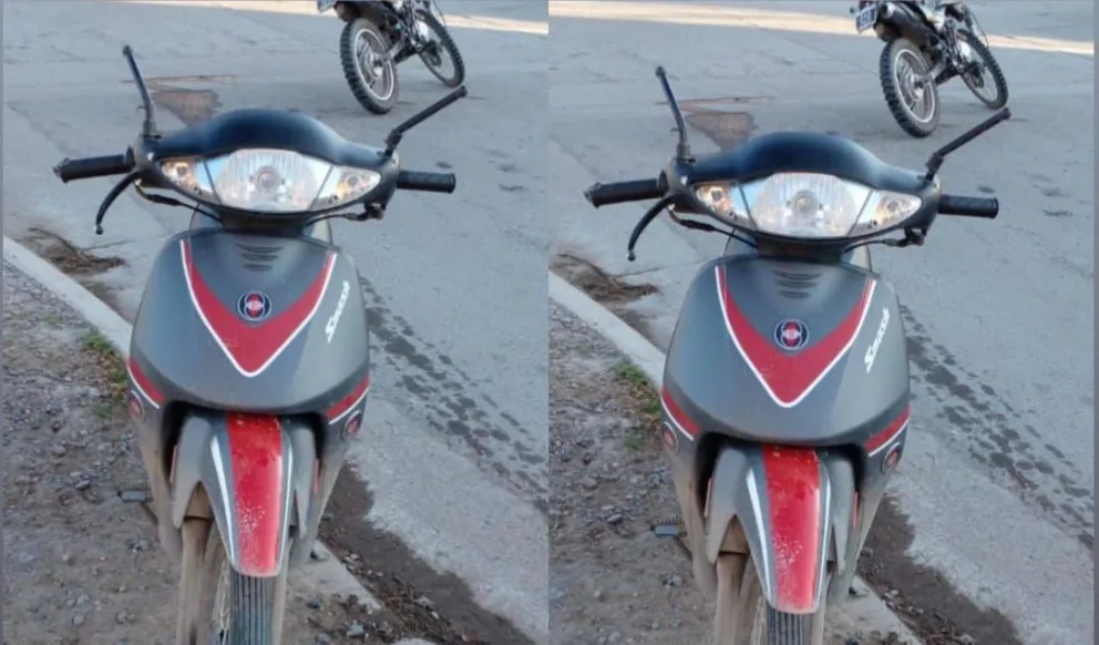 Le robaron la moto y pide ayuda a la comunidad para recuperarla