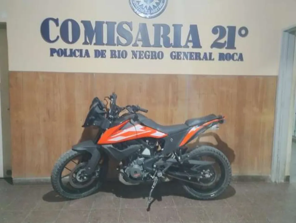 Secuestran en Roca una motocicleta de alta gama que había sido robada en Neuquén