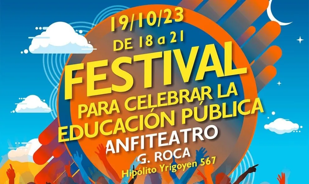 Festival en defensa de la educación pública en Roca