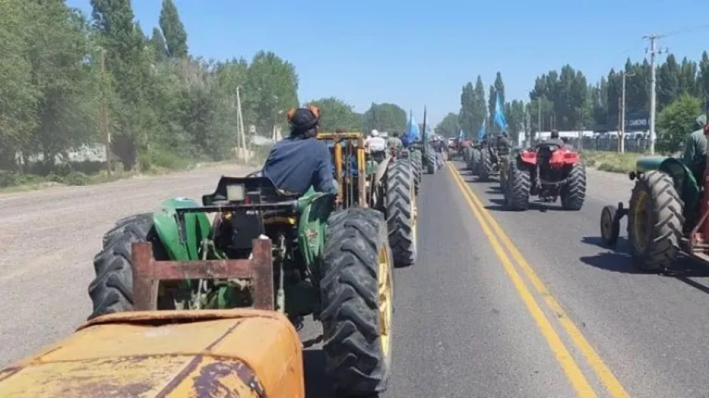 Productores del Alto VAlle realizarán un tractorazo esta semana