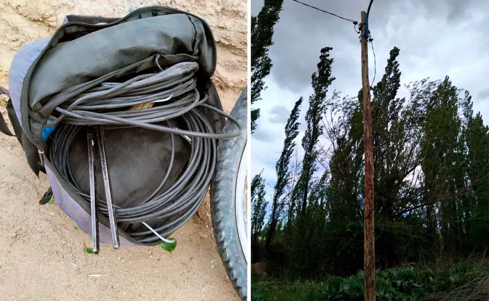 Detenido por robo de cables en el barrio J.J. Gomez