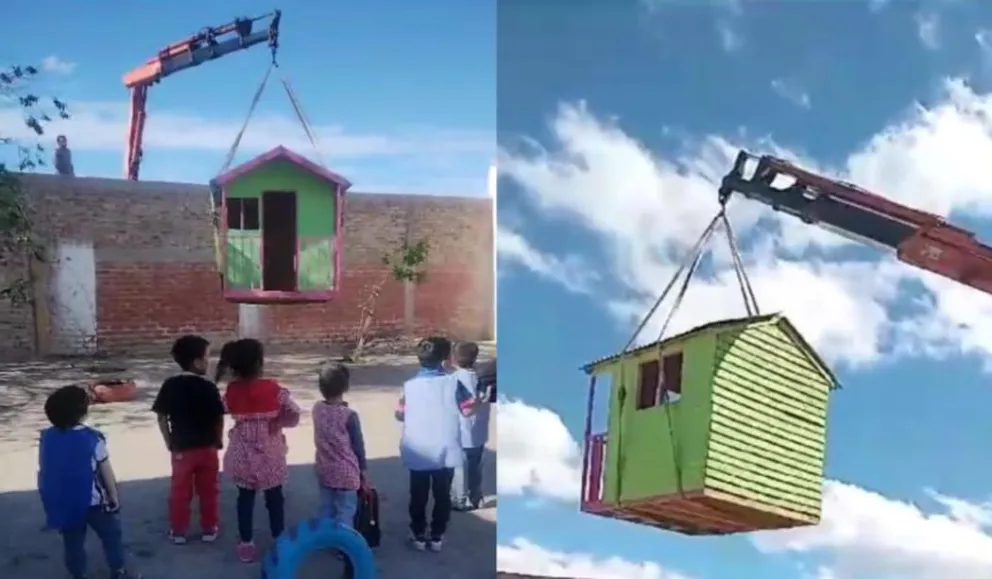 Tras un llamado a la solidaridad finalmente pudieron entrar la Casita al Jardin 53