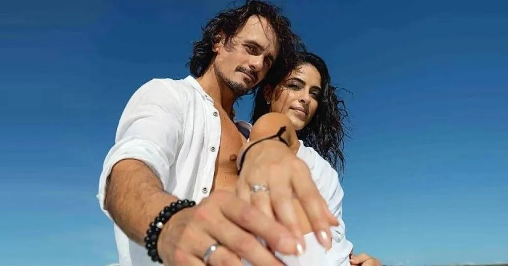 Celeste Muriega y Christian Sancho celebraron su amor en una paradisíaca playa del Caribe