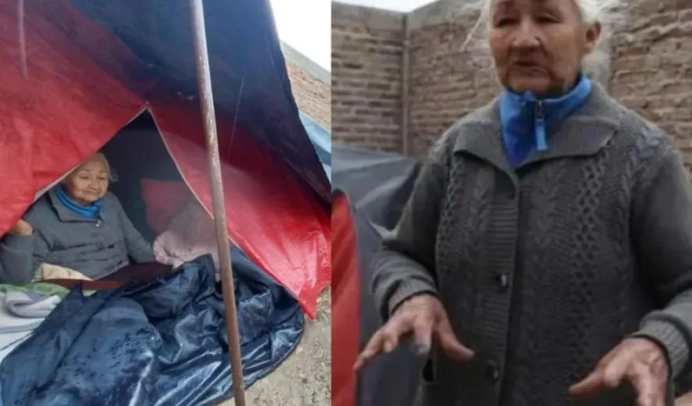 Recuperó su terreno la abuela que había perdido su hogar y se encontraba durmiendo en una carpa