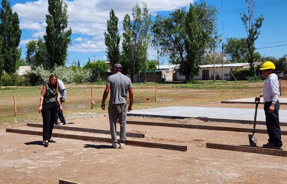 Avanza la obra del nuevo Playón Deportivo en Barrio Belgrano